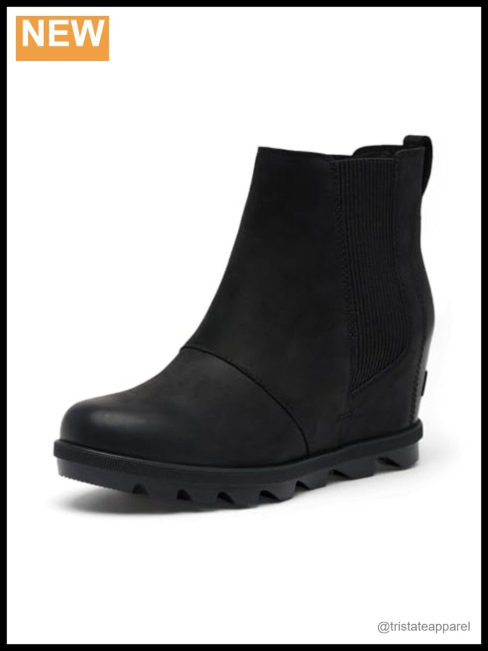 Sorel Joan Rhapsody Chelsea Wedge Boots Leather Waterproof Slip-On